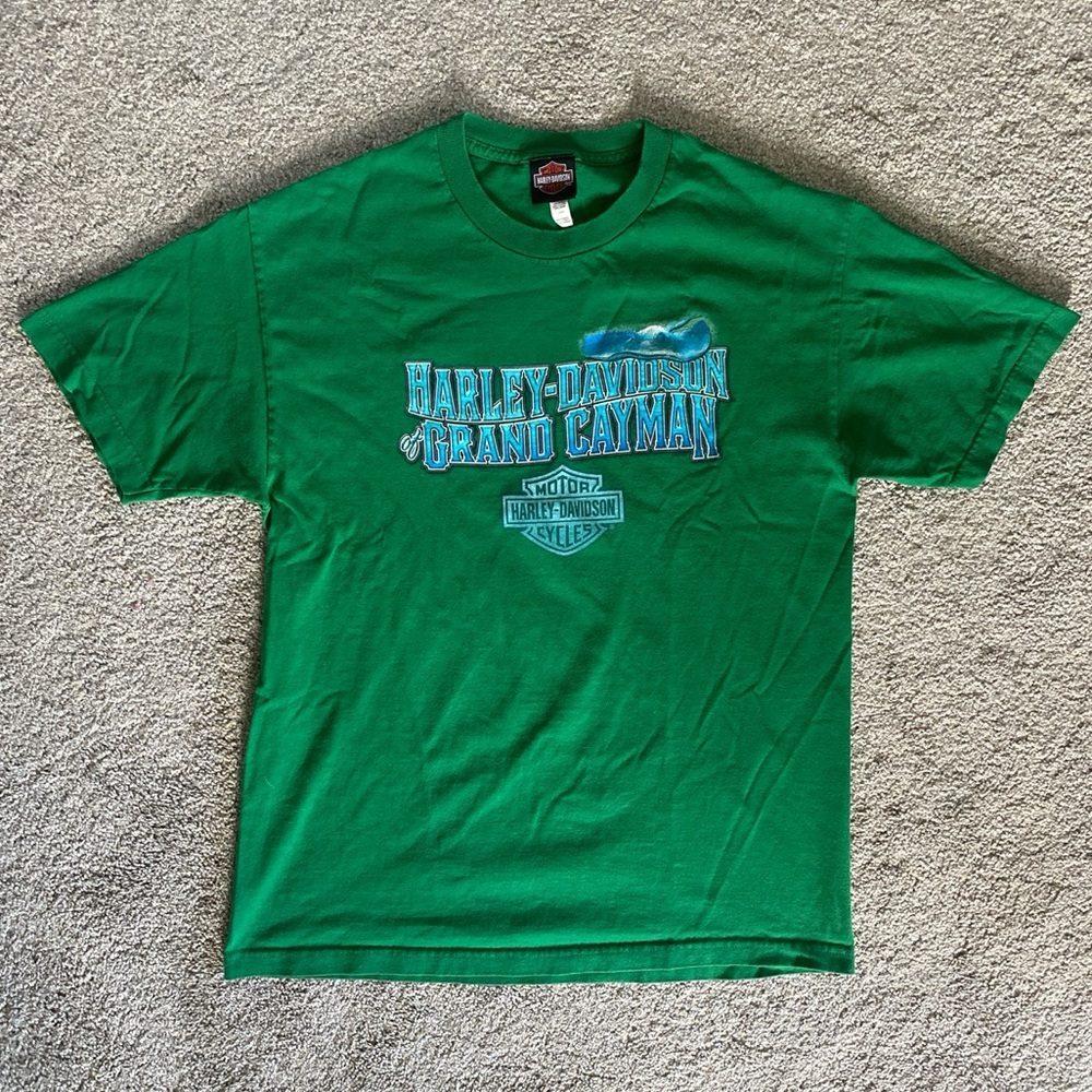 Size L - Vintage Loose Harley Davidson of Grand Cayman Tee “Stingray City”